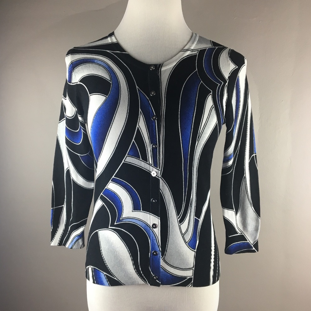 NWT White House Black Market Swirl Cardigan
